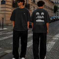 BMW, Round Neck Cotton terry, acidwash  T-Shirt,
