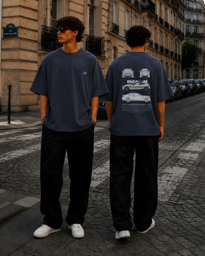 BMW, Round Neck Cotton terry, blue T-Shirt,
