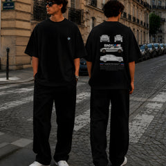 BMW, Round Neck Cotton terry, black T-Shirt,
