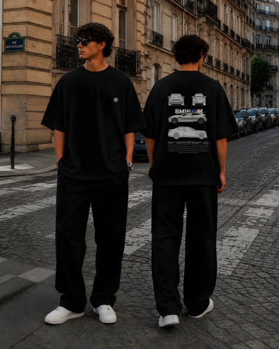 BMW, Round Neck Cotton terry, black T-Shirt,