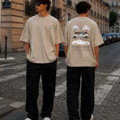 BMW, Round Neck Cotton terry, beige T-Shirt,