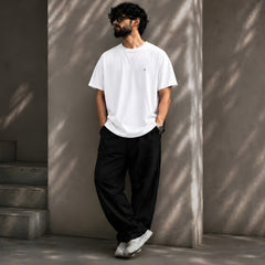 JOHN WICK, Round Neck Cotton terry, white T-Shirt,