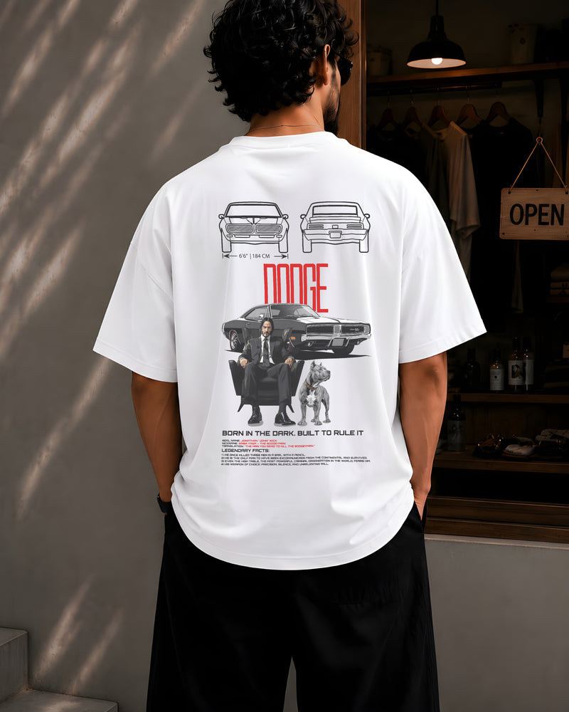 JOHN WICK, Round Neck Cotton terry, white T-Shirt,