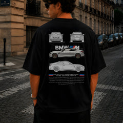 BMW, Round Neck Cotton terry, black T-Shirt,